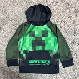 Kids Minecraft Green Creeper Hoodie